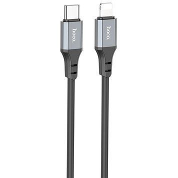 Кабель для заряджання телефону зі швидкою зарядкою Type-C to Lightning Apple iPhone HOCO X86 100см/20W Чорний