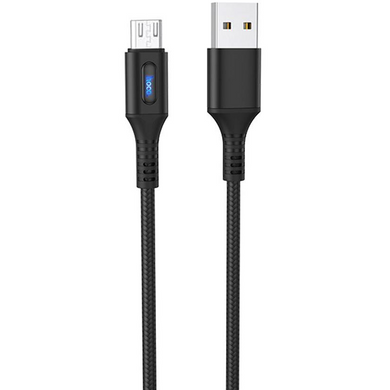 Кабель 1.2м для зарядки телефону, планшета MicroUSB Android Hoco U79 120см 2.4A Чорний
