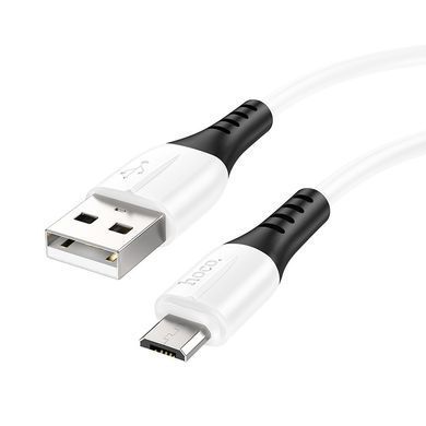 Кабель для заряджання телефону MicroUSB Android HOCO X82 100см/2.4A Білий
