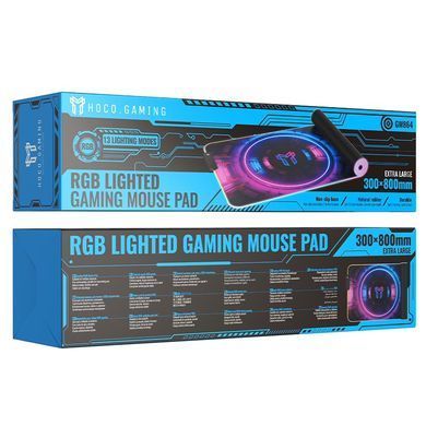 Килимок для миші ігровий килимок HOCO GM864 RGB килимок з підсвічуванням великий килимок для столу