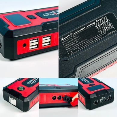 Пускозарядний пристрій/бустер для авто 28000mAh 4 USB Jump Starter QY39 Чорно-червоний 52853