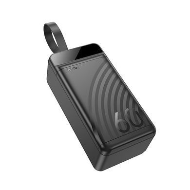 Павербанк повербанк 60000mAh зі швидкою зарядкою 22.5W HOCO J123C 3USB/Type-C, QC22.5W+PD20W Чорний