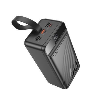 Павербанк повербанк 60000mAh зі швидкою зарядкою 22.5W HOCO J123C 3USB/Type-C, QC22.5W+PD20W Чорний