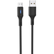 Кабель 1.2м для зарядки телефону, планшета MicroUSB Android Hoco U79 120см 2.4A Чорний