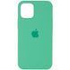 Силіконовий Чохол на iPhone 13 Pro Max 6.7" із закритим низом Silicone Case 100% Зелений