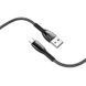Кабель для зарядки телефона MicroUSB Android with LED Safeness charging HOCO U89 1.2m, 2.4A Червоний