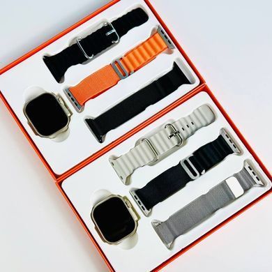 Набір смарт годинник Smart Watch S9 Ultra з 3-ма ремінцями Чорний 45633