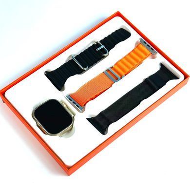 Набір смарт годинник Smart Watch S9 Ultra з 3-ма ремінцями Чорний 45633