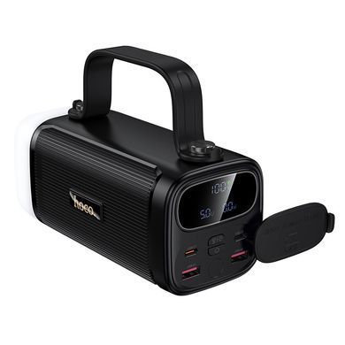 Павербанк 40000 повербанк зі швидкою зарядкою 22.5W HOCO J174 power bank для роутера павер банк з ліхтарем повер банк чорний