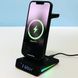 Настільна безпровідна зарядка 5в1 MagSafe для iPhone, Samsung, iWatch, Airpods XZY-18 Чорний 48615