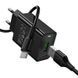 Зарядний пристрій зі швидкою зарядкою QC3.0 та кабелем USB to Type-C HOCO CS92A 1USB Чорний