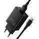 Зарядний пристрій зі швидкою зарядкою QC3.0 та кабелем USB to Type-C HOCO CS92A 1USB Чорний