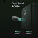 Wi-Fi адаптер 433 Мбит/с UGREEN CM448 Чорний (UGR-20204)
