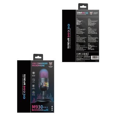 Ігровий мікрофон USB-мікрофон 1.8 м з RGB-підсвіткою ONIKUMA M930