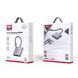 USB-hub хаб адаптер перехідник 3-в-1 XO HUB011 3in1 Type-C |Type-C to HDMI+PD+USB 3.0| Сірий