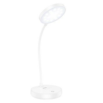 Портативна настільна LED лампа HOCO&nbsp;HX14 5W, 6500K, 3000K, 4500K, 800mAh&times;2 Білий