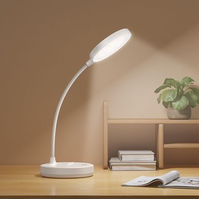 Портативна настільна LED лампа HOCO&nbsp;HX14 5W, 6500K, 3000K, 4500K, 800mAh&times;2 Білий