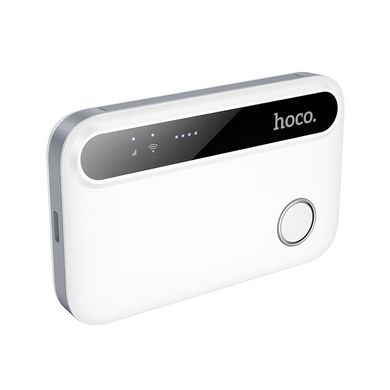 Портативний модем WiFi роутер 4G HOCO HI41 150Mbps, 2100mAh Білий