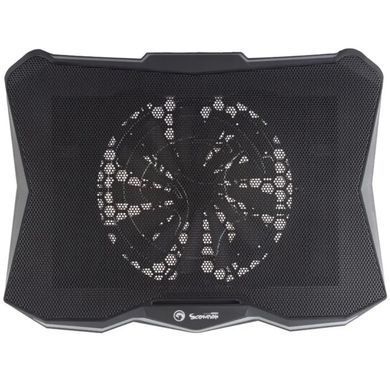 Підставка для ноутбука з охолодженням та підсвічуванням MARVO CoolingPad FN-40 2USB, 9-17.3" Чорний