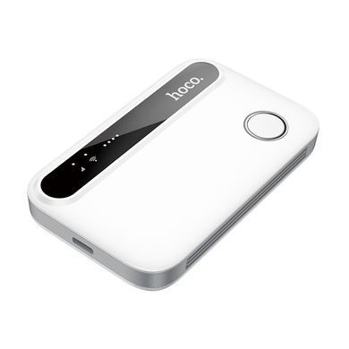 Портативний модем WiFi роутер 4G HOCO HI41 150Mbps, 2100mAh Білий