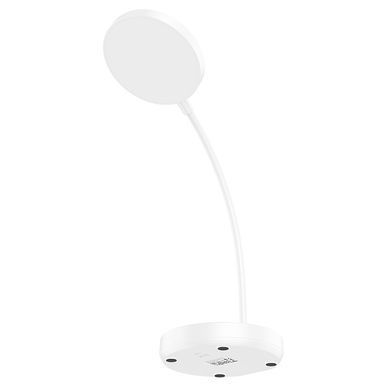 Портативна настільна LED лампа HOCO&nbsp;HX14 5W, 6500K, 3000K, 4500K, 800mAh&times;2 Білий