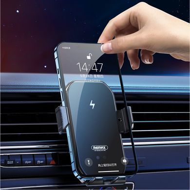 Автомобільний тримач на дефлектор з бездротовим заряджанням REMAX RM-C61 Tinsm Series 15W Чорний