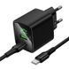 Зарядний пристрій зі швидкою зарядкою 20W та кабелем Type-C to Type-C HOCO CS83A 1USB, 1Type-C Чорний