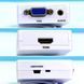 Перехідник конвертер HDMI to VGA, VGA 001 3,5 мм аудіо, 1080p/1080i Білий