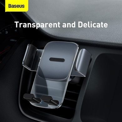 Автомобильный держатель 360 с зажимом в воздуховод для телефона BASEUS Air Outlet Version Черный (SUYK000101)