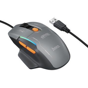 Мишка ігрова провідна комп'ютерна мишка HOCO GM52 мишка з з RGB-підсвічуванням геймерська миша