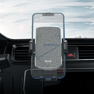Автомобільний тримач 360 з затиском в повітропровід для телефона в машину HOCO CA94 Чорний