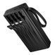 Павербанк зі швидкою зарядкою 22.5W та кабелями Lightning, Type-C, Micro-USB, USB 20000mAh та ліхтариком HOCO J155 Чорний