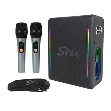 Колонка з мікрофонами Sing-e ZQS V73 караоке колонка 100W портативна Bluetooth колонка 57224