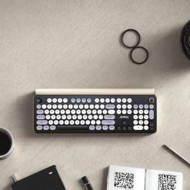 Безпровідна мембранна клавіатура JEDEL WKB104 Yi Zhaowei 2.4G + Bluetooth Чорний 59675
