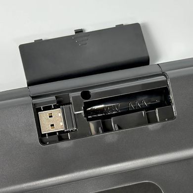 Безпровідна мембранна клавіатура JEDEL WKB104 Yi Zhaowei 2.4G + Bluetooth Чорний 59675