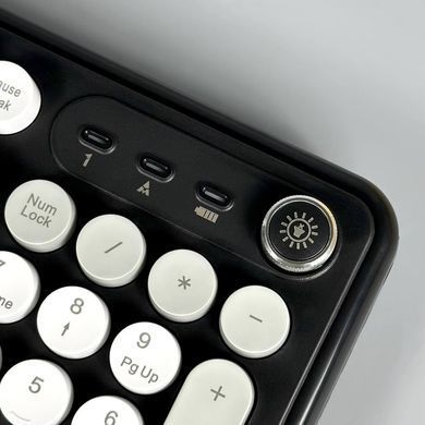 Безпровідна мембранна клавіатура JEDEL WKB104 Yi Zhaowei 2.4G + Bluetooth Чорний 59675