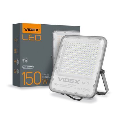 LED прожектор вуличний VIDEX PREMIUM F2 150W 5000K Сірий