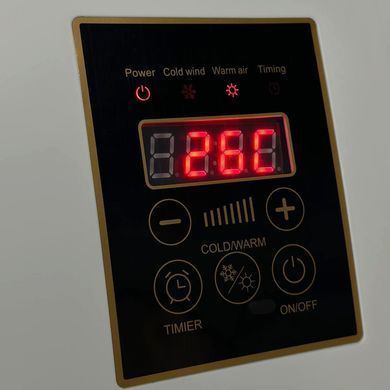 Настінний вентилятор (холод, тепло) EMX-908 з 2 режимами роботи, з пультом та таймером 1800W Білий 53701