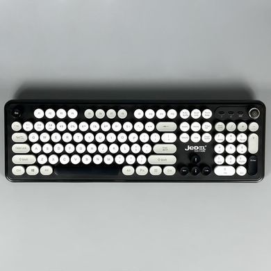 Безпровідна мембранна клавіатура JEDEL WKB104 Yi Zhaowei 2.4G + Bluetooth Чорний 59675