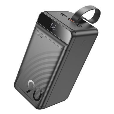 Павербанк 90000mAh PowerBank зі швидкою зарядкою HOCO J123D 3USB/Type-C, QC22.5W+PD20W Чорний