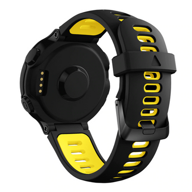 Ремінець для Garmin Forerunner 220/230/235/620/630/735 Чорно-Жовтий