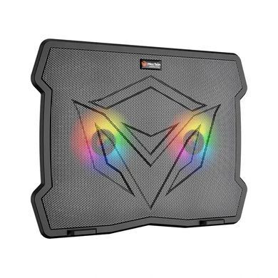 Підставка для ноутбука з охолодженням MEETION CoolingPad CP2020 з підсвіткою RGB 15&deg;, 2USB Чорний