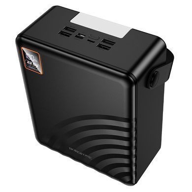 Павербанк 100000mAh зі швидкою зарядкою 22.5W+PD20W та ліхтарем BOROFONE BJ85 4USB, 1Type-C Чорний