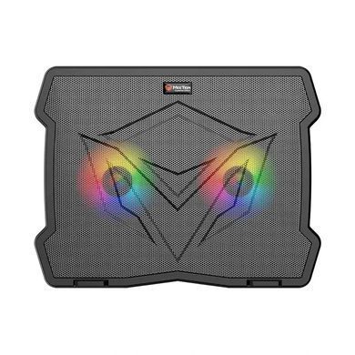 Підставка для ноутбука з охолодженням MEETION CoolingPad CP2020 з підсвіткою RGB 15&deg;, 2USB Чорний