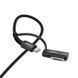 Кабель 2в1 з підтримкою швидкої зарядки 240W Type-C - Type-C, Mag3 HOCO U142 1.8м Чорний