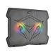 Підставка для ноутбука з охолодженням MEETION CoolingPad CP2020 з підсвіткою RGB 15&deg;, 2USB Чорний