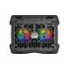 Підставка для ноутбука з охолодженням MEETION CoolingPad CP2020 з підсвіткою RGB 15&deg;, 2USB Чорний