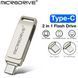 Флешка металева 2в1 256ГБ USB-Lightning для Apple iPhone, iPad, комп'ютера, Android Microdrive A3 256GB OTG Срібний