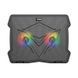 Підставка для ноутбука з охолодженням MEETION CoolingPad CP2020 з підсвіткою RGB 15&deg;, 2USB Чорний