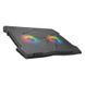 Підставка для ноутбука з охолодженням MEETION CoolingPad CP2020 з підсвіткою RGB 15&deg;, 2USB Чорний
